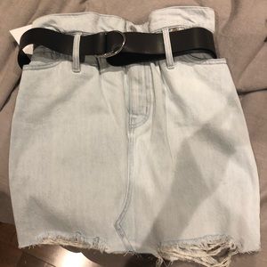Iro belted denim skirt